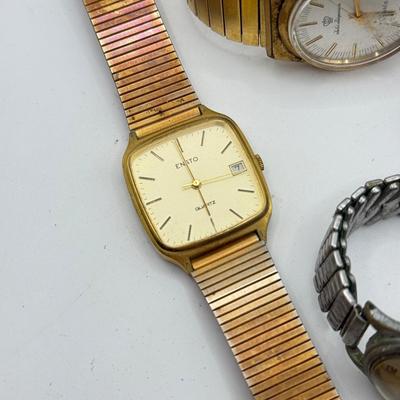 LOT 48J: Men’s Watches: Enato, Jules Jurgensen, Bulova & Seiko