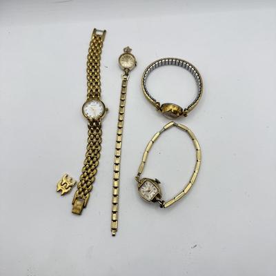 LOT 49J: Vintage Ladies Watches: Lanco 17 Jewels, Unichron 17 Jewels & More