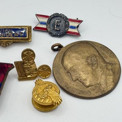 LOT 53J: Military Pins, Vintage AAA Awards & More