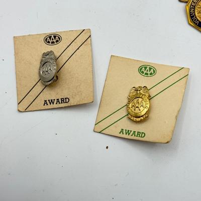 LOT 53J: Military Pins, Vintage AAA Awards & More