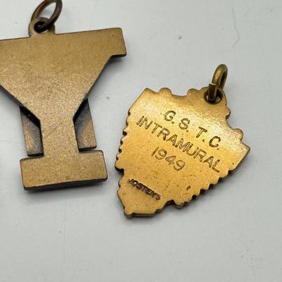 LOT 54J: Vintage Sports Keychains/Pendants - Some Gold Filled