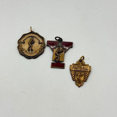 LOT 54J: Vintage Sports Keychains/Pendants - Some Gold Filled