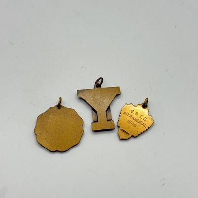 LOT 54J: Vintage Sports Keychains/Pendants - Some Gold Filled