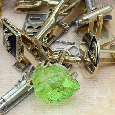 LOT 60J: Large Collection of Men’s Jewelry including Swank & More