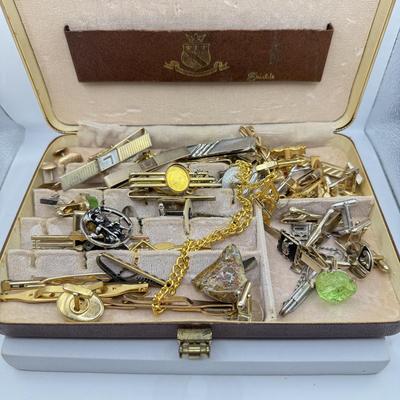 LOT 60J: Large Collection of Men’s Jewelry including Swank & More