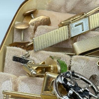 LOT 60J: Large Collection of Men’s Jewelry including Swank & More