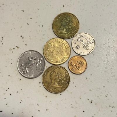 LOT 80K: Foreign Coins/Currency: Israel, France & More