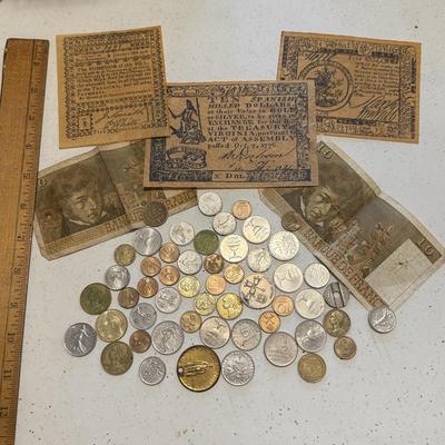 LOT 80K: Foreign Coins/Currency: Israel, France & More