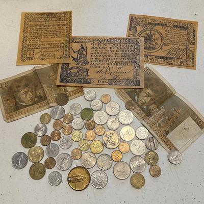 LOT 80K: Foreign Coins/Currency: Israel, France & More