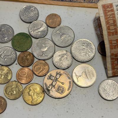 LOT 80K: Foreign Coins/Currency: Israel, France & More
