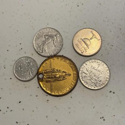 LOT 80K: Foreign Coins/Currency: Israel, France & More