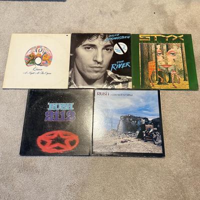 LOT 102L: Vinyl Records: Queen, Rush, Bruce Springsteen & Styx