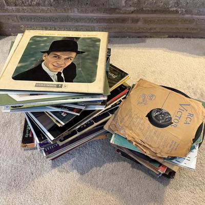 LOT 103L: Large Collection of Vinyl Records: Sinatra, Streisand & More