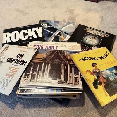 LOT 104B: Vinyl Soundtrack Records: Grease, Rocky & More