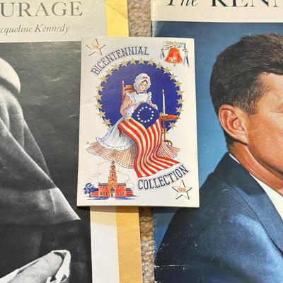 LOT 107B: JFK Portraits, The Kennedy Story, Political Buttons & More