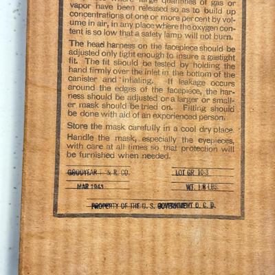 LOT 110K: Honolulu Star Bulletin WWII Dec 1971 Newspaper & NIB SEALED Gas Mask