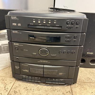 LOT 111K: Sharp CD Stereo Music System