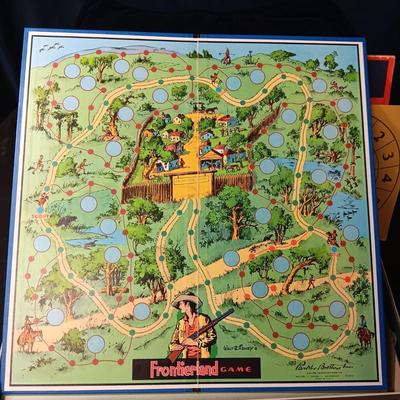 WALT DISNEY'S OFFICIAL FRONTIERLAND GAME WITH METAL PLAY PIECES