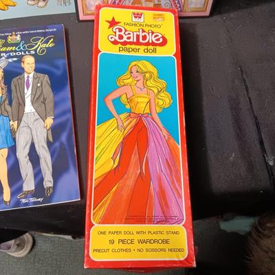 1979 BARBIE PAPER DOLLS AND UNUSED ROYAL WEDDING, SLEEPING BEAUTY AND INDIAN GIRL AND BOY PAPER DOLLS