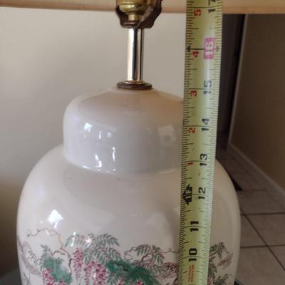 Vintage Ceramic Ginger Jar Table Lamp with Shade