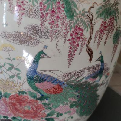 Vintage Ceramic Ginger Jar Table Lamp with Shade