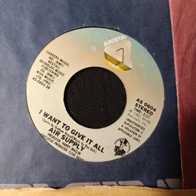 STYX, BEE GEES, AIR SUPPLY AND MORE MUSIC ON 45'S
