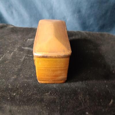 ARTILLERY SHELL ASHTRAY, MID-CENTURY ASHTRAY, TABLE LIGHTER AND WOODEN TOBACCO BOX