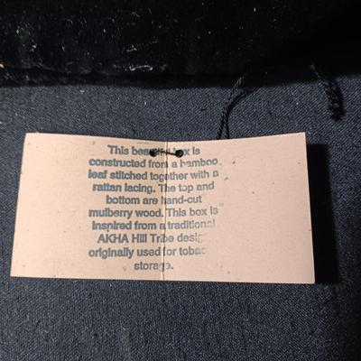 ARTILLERY SHELL ASHTRAY, MID-CENTURY ASHTRAY, TABLE LIGHTER AND WOODEN TOBACCO BOX