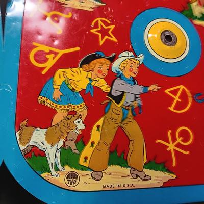 CAPITAL AIRLINES TIN LITHO TOY AIRPLANEE IN FAIR CONDITION AND 2 METAL CYMBALS? WITH GREAT GRAPHICS