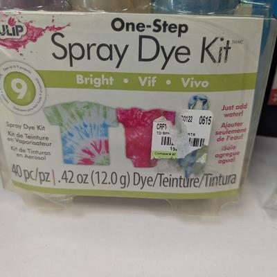 Spray Dye Kit Plastic Bottles Craft Sponges
