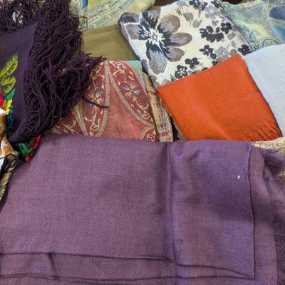 Several Colorful Scarves