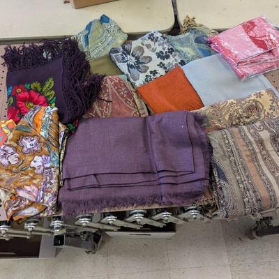 Several Colorful Scarves