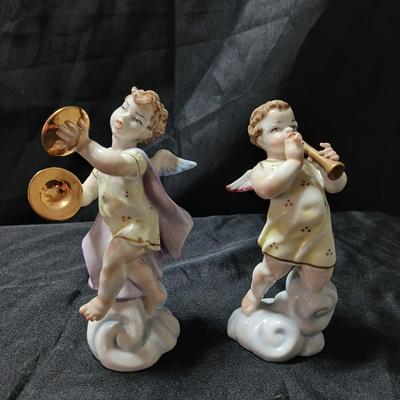 Vintage Gálvez Artisticas Porcelain Cherub / Angel Figurines