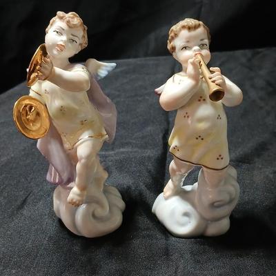 Vintage Gálvez Artisticas Porcelain Cherub / Angel Figurines