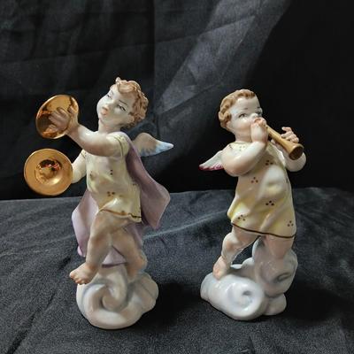 Vintage Gálvez Artisticas Porcelain Cherub / Angel Figurines