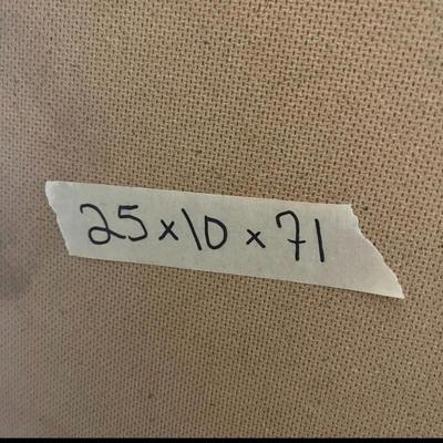 Sale Photo Thumbnail #47: 25×10×71 wooden cabinet with glass door and lower storage.