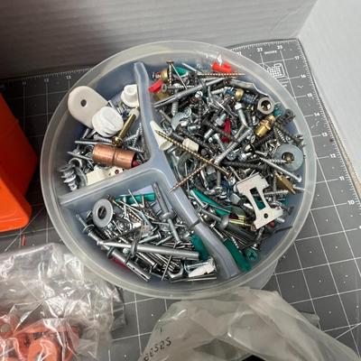 Sale Photo Thumbnail #166: Includes screws, washers, bolts, nuts. Various sizes and quantities packed.