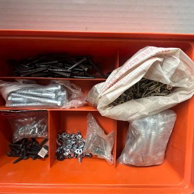 Sale Photo Thumbnail #167: Includes screws, washers, bolts, nuts. Various sizes and quantities packed.