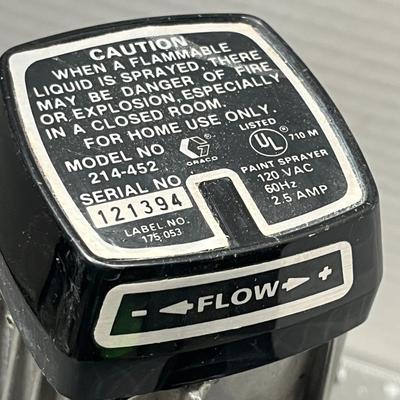 Sale Photo Thumbnail #218: Model 214-452, 120V, 2.5A. Vintage sprayer with flow control.