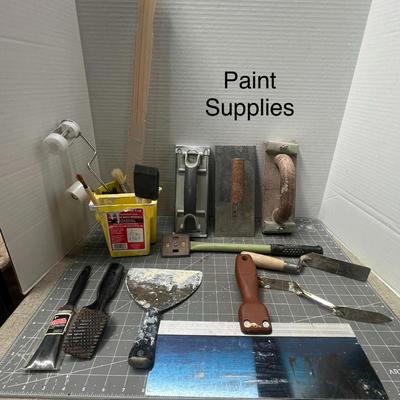 Sale Photo Thumbnail #240: Includes roller, knives, sanding block, wire brush, utility tools.