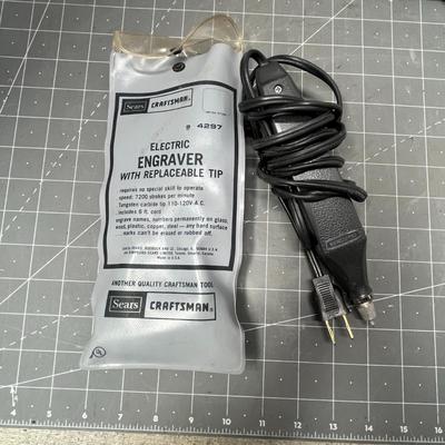 Sale Photo Thumbnail #259: Includes Craftsman engraver, soldering irons, pyrography pens.