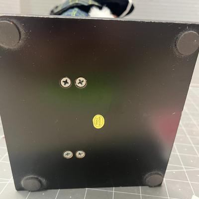 Sale Photo Thumbnail #332: 18" tall, tartan kilt, holds bagpipes.