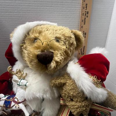 Sale Photo Thumbnail #344: Holds gifts, lantern, sleigh, ornament, teddy bear.