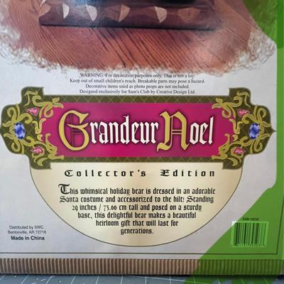 Sale Photo Thumbnail #349: Holds gifts, lantern, sleigh, ornament, teddy bear.