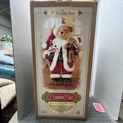 Sale Photo Thumbnail #348: Holds gifts, lantern, sleigh, ornament, teddy bear.