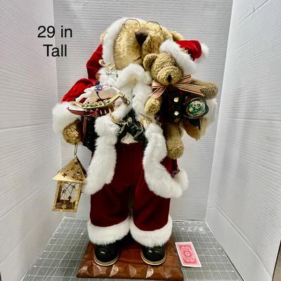 Sale Photo Thumbnail #343: Holds gifts, lantern, sleigh, ornament, teddy bear.