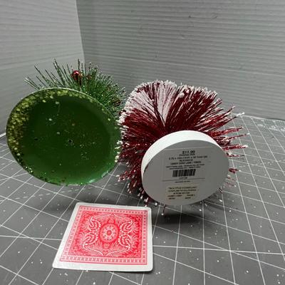 Sale Photo Thumbnail #351: 17" green, 15" striped, glitter bases.