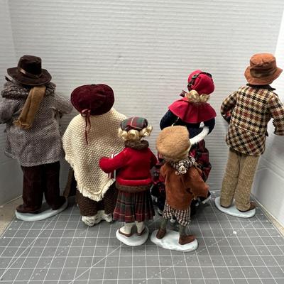 Sale Photo Thumbnail #436: Set of 6; 10-15 inches tall.  includes violinist and book-holding girl—