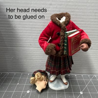 Sale Photo Thumbnail #435: Set of 6; 10-15 inches tall.  includes violinist and book-holding girl—