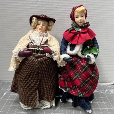 Sale Photo Thumbnail #431: Set of 6; 10-15 inches tall.  includes violinist and book-holding girl—